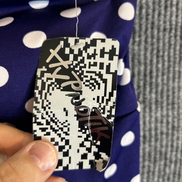 Hypnotik Womens Swim Dress Size XL Purple Polka Dot No Bottoms New Beach - Picture 4 of 7